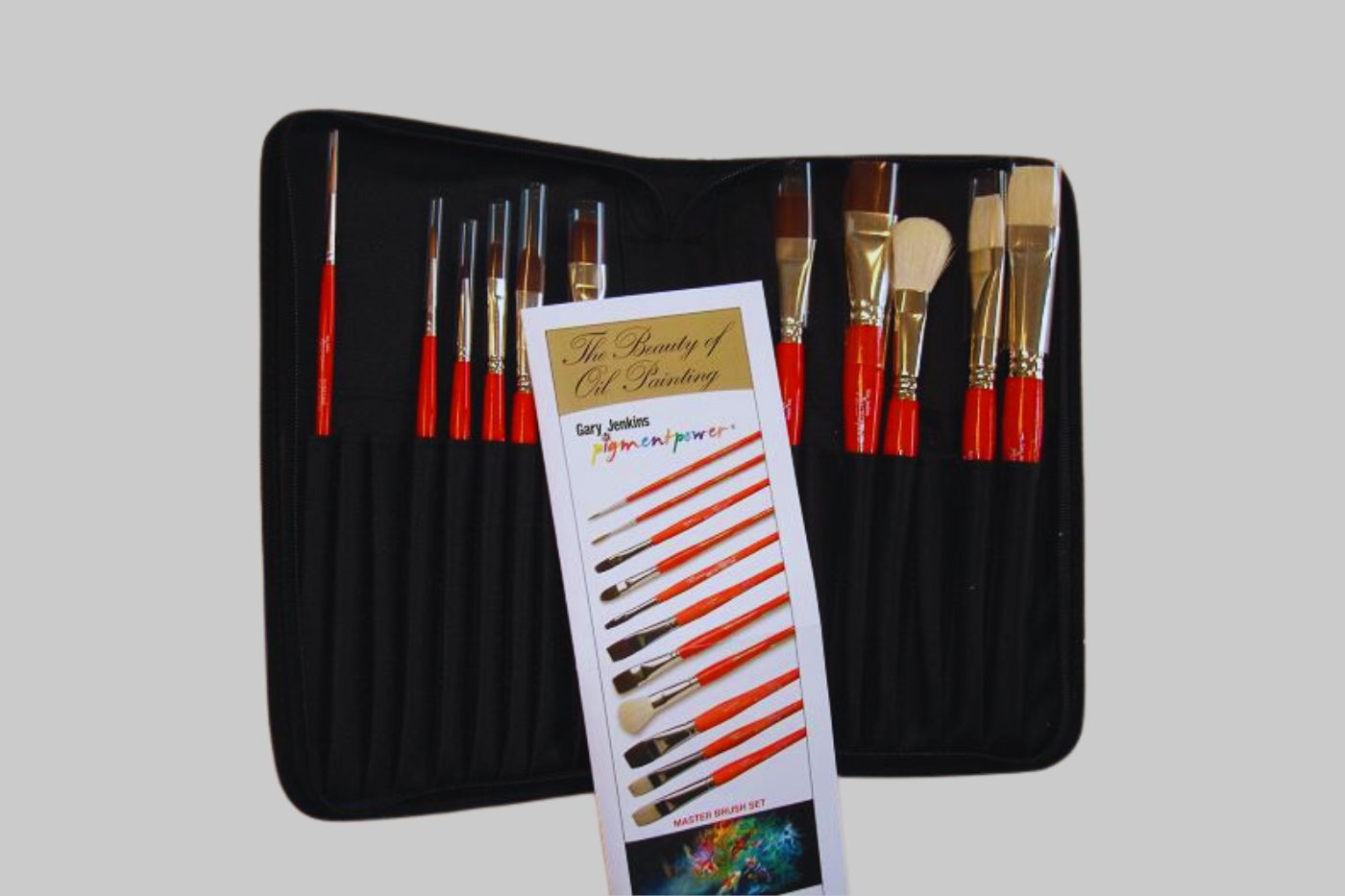 Master Pinselset Gary Jenkins – 11 Pinsel für Blumen- und Tiermalerei mit Gratis Pinseletui